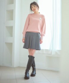 Feroux 【猫カフェMOCHAコラボ】しらたまくん刺繍 ニット