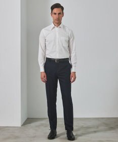 GOTAIRIKU 【形態安定】PREMIUMPLEATS_レギュラーカラー 通年ドレスシャツ_ホワイト(25年春夏モデル)