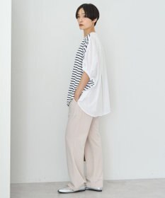 AMERICAN HOLIC 異素材ドッキングドルマンプルオーバー