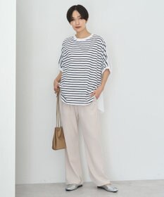 AMERICAN HOLIC 異素材ドッキングドルマンプルオーバー