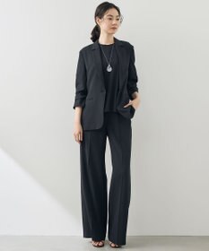 自由区 【セットアップ対応】テクスチャードスーツ ブラウス