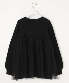 ANY SIS S 【洗える】ビスチェ風チュールコンビ ニット