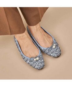 MODE ET JACOMO <carino>パールビジュー付きデザインバレエ