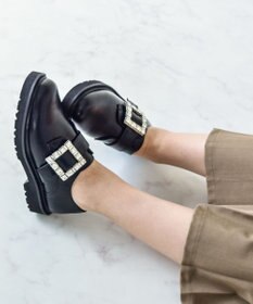 Bridget Birkin 【Bridget Birkin】スクエアサイドビジューローファー