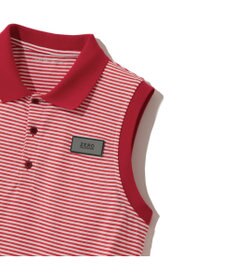 ZERO HALLIBURTON メランジ ボーダー ポロノースリーブ 82836 W4S4b レディースゴルフ