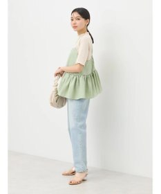 earth music&ecology ＳＥＴ２点ジャガードビスチェ＋リブプルオーバー