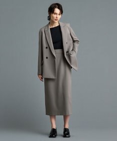 uncrave 【防しわ・UVカット・洗濯機洗い可】バルキーツイル スカート(サスペンダー付き)（uncrave STANDARD）