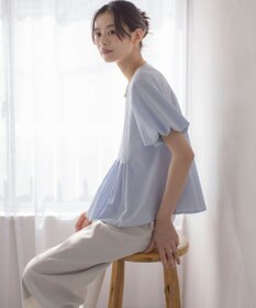 組曲 S ドビーストライプピンタック ブラウス