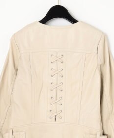 GRACE CONTINENTAL レースアップライダースジャケット