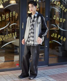 WEGO 【ユニセックス着用ITEM】ラグラングラフィックZIPパーカー