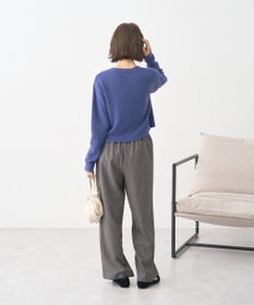 earth music&ecology 【イージーケア】パウダーシャギークルーネックカーディガン