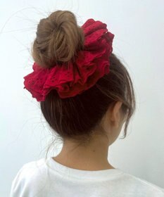 WEGO Lコットンレースシュシュ