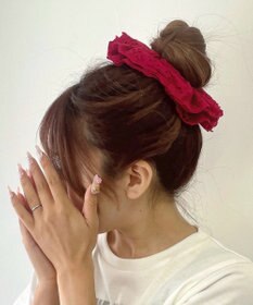 WEGO Lコットンレースシュシュ