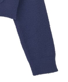 earth music&ecology 【イージーケア】パウダーシャギークルーネックカーディガン