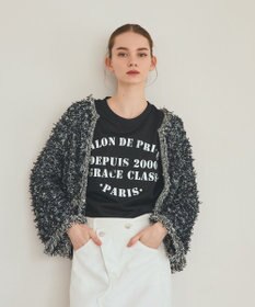 GRACE CONTINENTAL ツイーディーニットジャケット