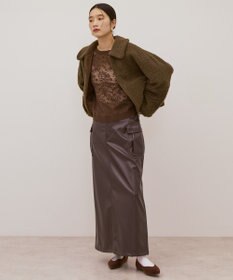 AMERICAN HOLIC 衿付きボアブルゾン