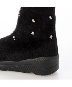 MODE ET JACOMO <carino>ビジュー付きニットブーツ