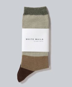 WHITE MAILS 【UNISEX】PAPER COLOR BLOCK SOCKS ソックス