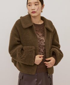 AMERICAN HOLIC 衿付きボアブルゾン