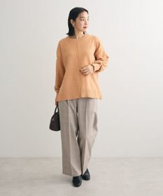 Green Parks ベロアモールリラックスサイズニットプルオーバー