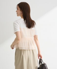 Green Parks オーガンジービスチェドッキング半袖プルオーハ