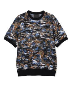 JOSEPH HOMME 【HIGH GRADE LINE】フラワージャガード　クルーネック半袖ニット