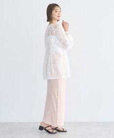 earth music&ecology サイドメローリブニットスカート