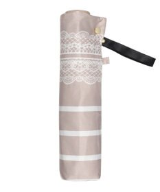 MOONBAT 【雨傘】ランバン　オン　ブルー (LANVIN en Bleu) ボーダー レース 折りたたみ傘