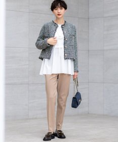 23区 L 【VERY掲載/撥水加工/洗える】TRストレッチギャバ テーパード パンツ