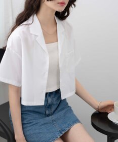 WEGO オープンカラーショートシャツ