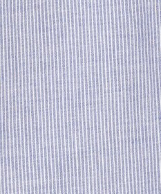 JOSEPH ABBOUD 【サスティナブル・７分袖】コットンリヨセルリネンコードストライプ シャツ