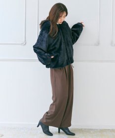 Feroux フード付きフェイクファー パーカー