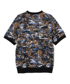 JOSEPH HOMME 【HIGH GRADE LINE】フラワージャガード　クルーネック半袖ニット