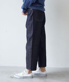 caqu FS ankle boy`s ハイウエストワイドストレートデニム