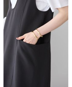 AMERICAN HOLIC イージーケアＵネックＩラインワンピース