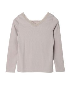 earth music&ecology 前後２ＷＡＹ襟レースプルオーバー