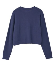 earth music&ecology 【イージーケア】パウダーシャギークルーネックカーディガン