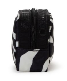 LeSportsac MICRO REC COSM/クリームブラックゼブラ