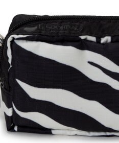 LeSportsac MICRO REC COSM/クリームブラックゼブラ