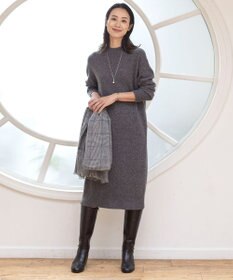 J.PRESS LADIES 【洗える】MIX COLORED ニット ワンピース
