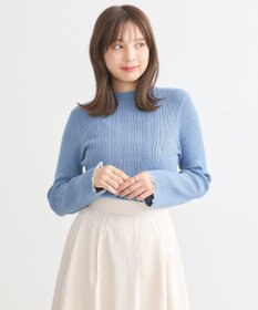 earth music&ecology ナローケーブルプルオーバー