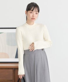 earth music&ecology ナローケーブルプルオーバー