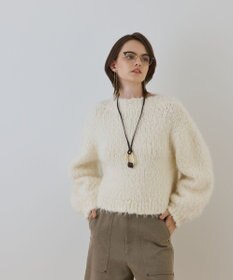 GRACE CONTINENTAL バルキーフェザーニットトップ