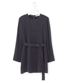 ICB L 【WEB＆一部店舗限定】BrightCupraSatin チュニックブラウス