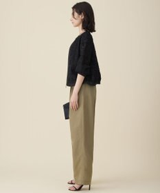 自由区 L 【17号サイズまで展開】テープエンブロイダリー ブルゾン