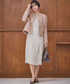 23区 L 【洗える】クリスタルアムンゼン プリーツワンピース