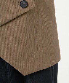 23区 【エステータ】ウールリネン アシンメトリーボタン ベスト