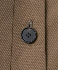 23区 【エステータ】ウールリネン アシンメトリーボタン ベスト