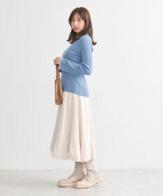 earth music&ecology ナローケーブルプルオーバー