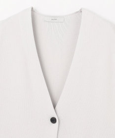 ANY L ロングニットジレ